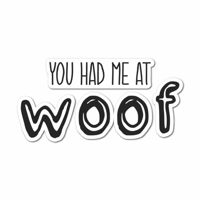 Woof Sticker Decal Love Paw Woof Animals Pet Dogs Cats