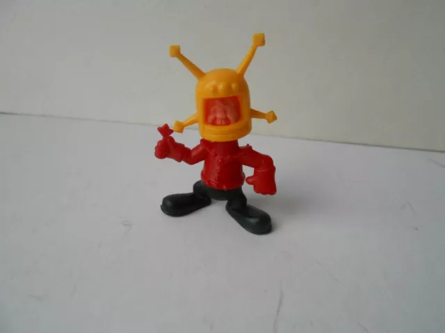 Figurine KINDER ancien MONTABLE Astronaute Die Lustigen Astronauten 1983 Rouge