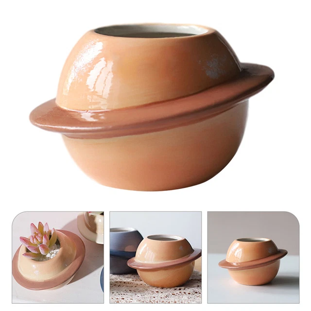 schöner keramik blumenpot pflanzer kreativer planet sukkulenter