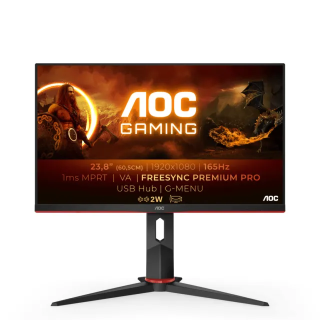 AOC 24G2SU/BK 60.47 cm (23.8") Gaming Monitor