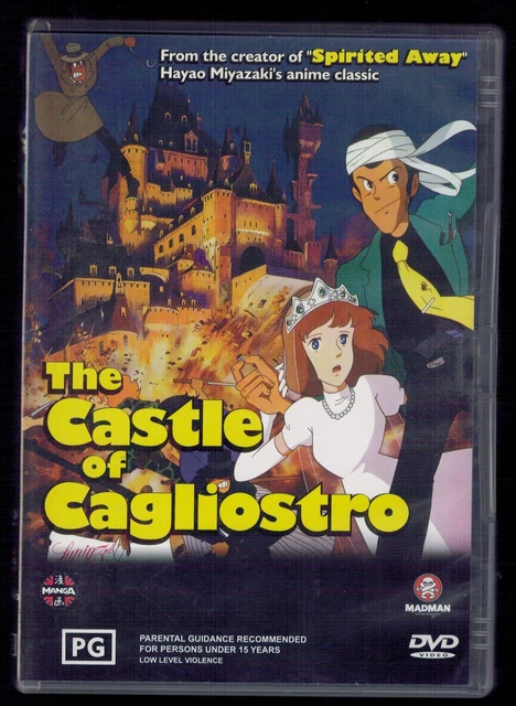 THE CASTLE OF Cagliostro Region 4 DVD (1979 Hayao Miyazaki anime movie ...