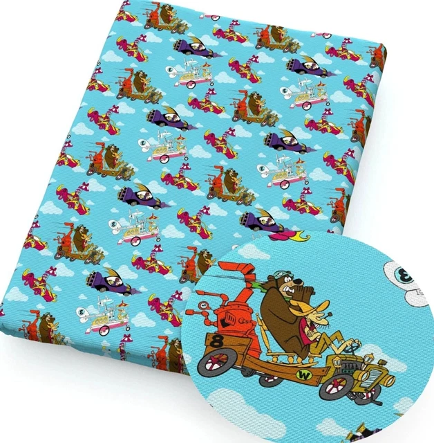 RÉTRO 1980S CARTOON Strambo Races Penelope Pitstop Tessuto Mezza Iarda ...