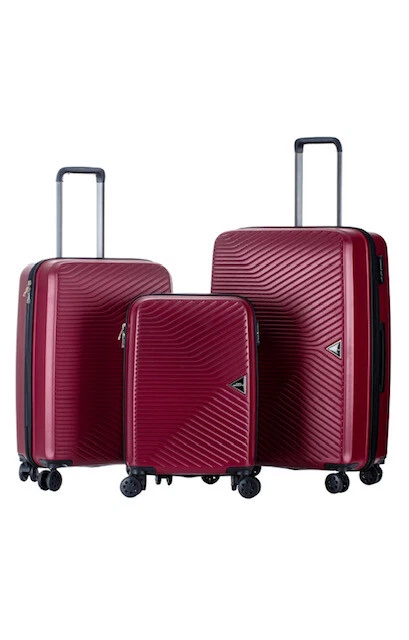 HARD SHELL CABIN Travel 4 Wheels Luggage Set Suitcase ABS Lightweight ...