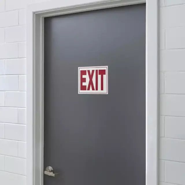 8 In. X 11 In. Glow-In-The-Dark Exit Sign 2