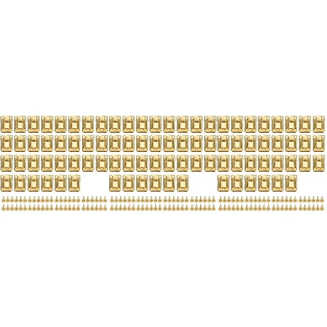 90 Pcs Retro Cabinet Lock Wardrobe Wooden Box Hasp Lock Vintage Wallet Box Lock