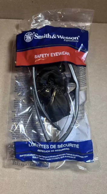 Smith & Wesson Equalizer Safety Glasses Gun Metal Frame Clear Anti-Fog Lens