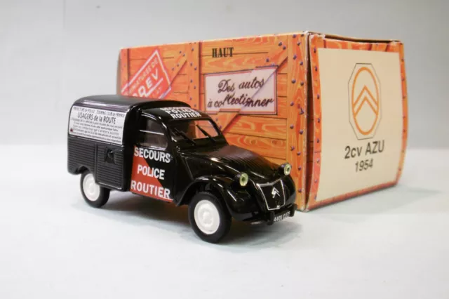 Norev / Hachette CITROEN 2CV AZU 1954 Secours Police Routier Fourgonnette 1/43