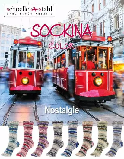 8x100 gr. Sockenwolle/Strumpfwolle Schoeller/Stahl Sockina Nostalgie Color NEU!!