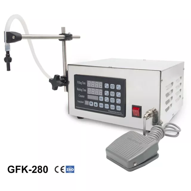 flüssigkeitsfüllmaschine Pumpenfüller Fußschalter 5-3500ml Digitalsteuerung