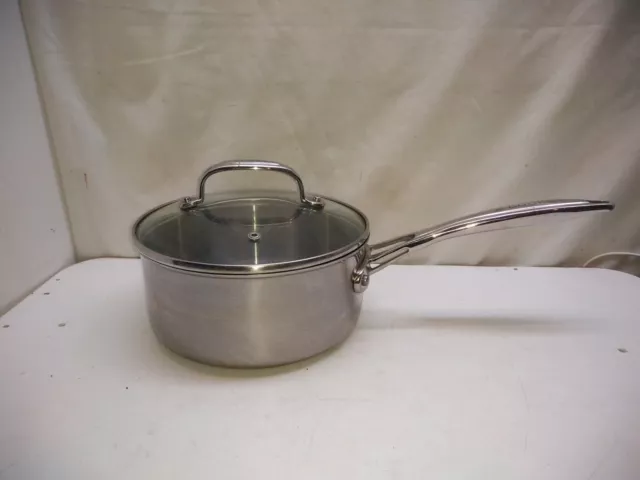 1 Qt. (.9L) Stainless Steel Sauce Pan with Cover – LCS Cooks