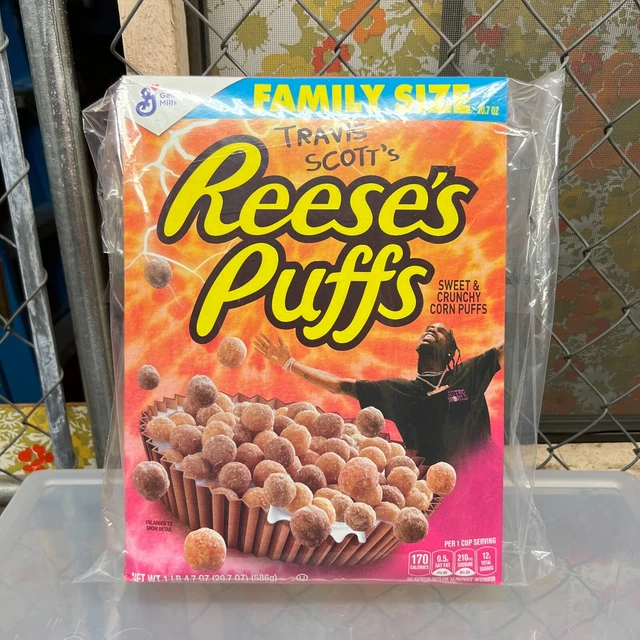 TRAVIS SCOTT'S Cactus Jack Reese's Puffs Cereal Box L.E. Sealed 8.