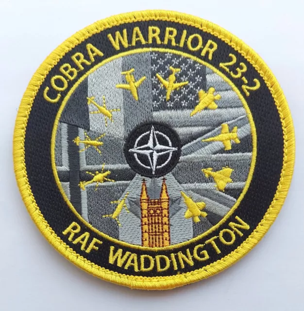 NATO Exercise Cobra Warrior 23-2 RAF Waddington Patch Subdued USAF RCAF IAF RNAF