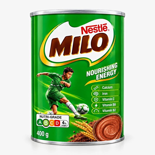 Milo Price NESTLÉ MILO HOT Chocolate & Malted Drink Powder Nourishing Energy 2 x ...
