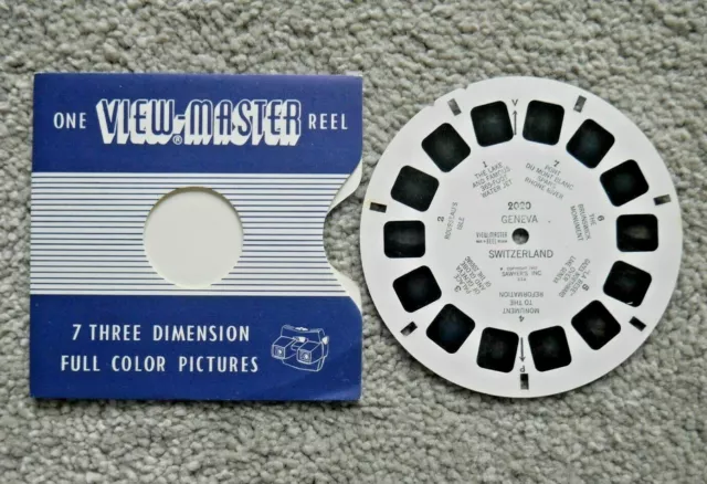 THE BERNESE OBERLAND Switzerland 1951 Viewmaster Reel 2012 Made In