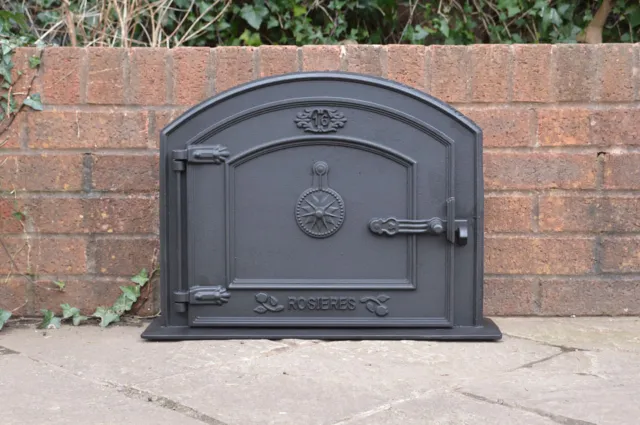 58.5 x 43 cm cast iron fire door clay bread oven doors pizza stove smoke house N