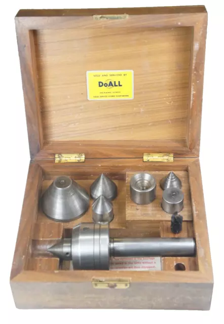 Royal/DoAll Inter-Changable Tip 3 MT Live Center Set Metal Lathe Tool