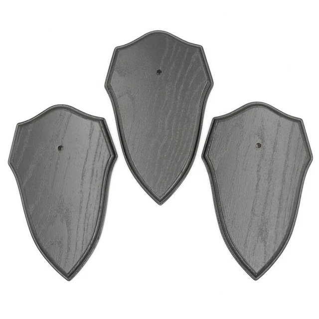 3 Pieza Escudo de Trofeo Forma para Ciervo Af 19CM X 11CM Oscuro
