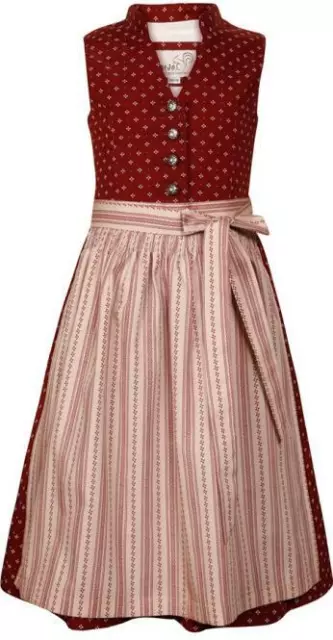 Marjo Trachten Kinder Dirndl Senia bordeaux ohne Bluse, Letzte Gr.122-140,- 50%