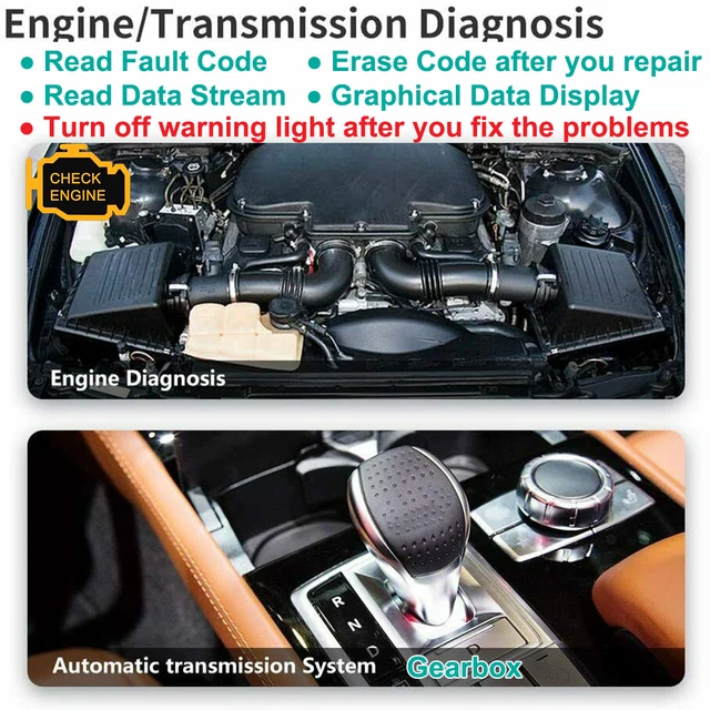 LAUNCH U300 OBD2 Diagnostic Scanner for Gearbox Transmission Engine