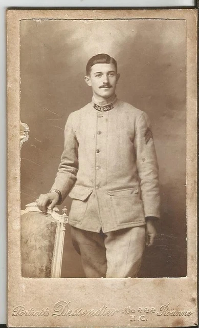 SOLDAT MILITAIRE DU 13ème RÉGIMENT DE CUIRASSIERS, CDV MERCIER à CHARTRES -E163