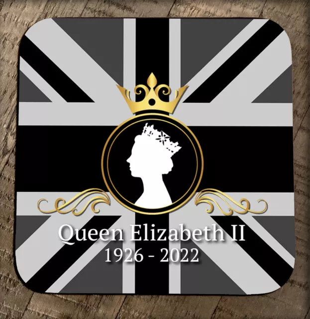 Regina Elisabetta Rip B&w Union Jack 2 Commemorativo IN Commemorazione