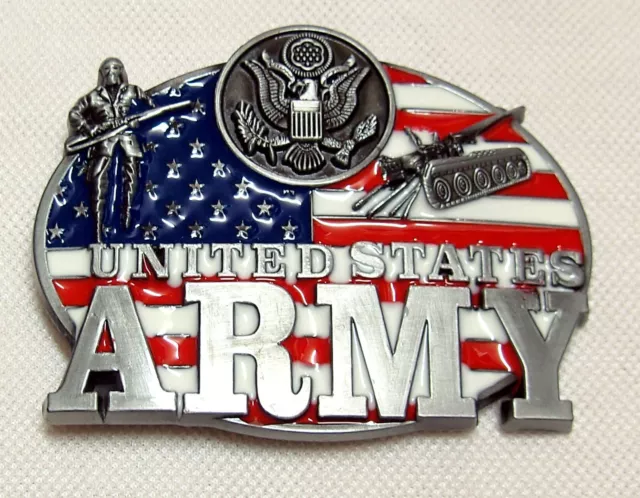Gürtelschnalle United States Army Special Forces Air Force Flag USA Belt Buckle