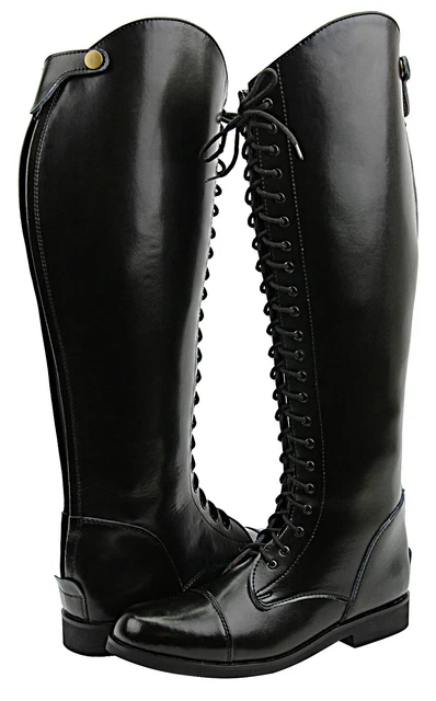 FAMMZ MB3 Men's Mounted Police Patrol Horse Riding Equestrian Pull-On Boots – Leather, Tall, Slip-On, Sizes 7-13 US