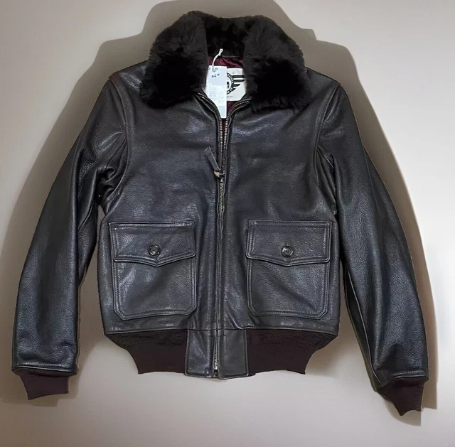 EDWIN X' ALEXANDER Leathers USN Type M422a Seal Brown S £1,018.75 ...