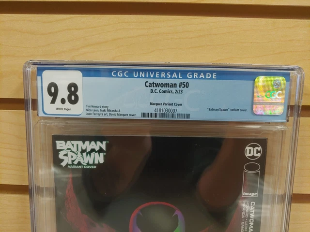 Catwoman #50 CGC 9.8 David Marquez Batman / Spawn Variant Cover DC Comics 2022 3