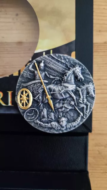 Niue 2019 5$ Chariot - Rydwan   2 Oz silber Münze