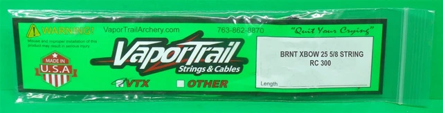 New VaporTrail Premium Replacement String for Barnett RC 300 Crossbow - 25 5/8"