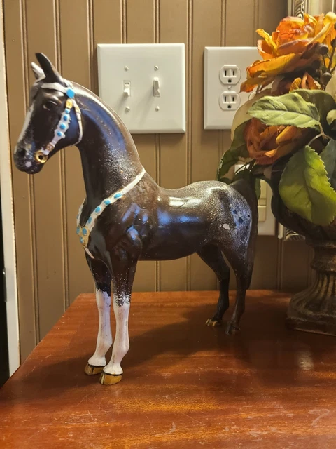 Custom Western Champ Unmarked Likely Hartland Plastics Horse.