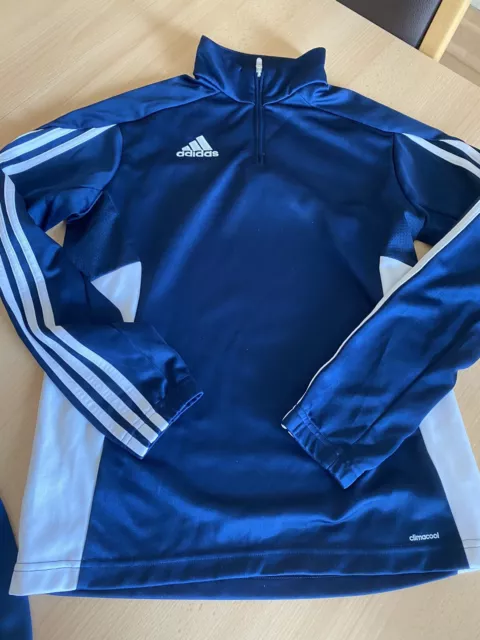 Adidas Trainingsanzug Gr. 164 Blau