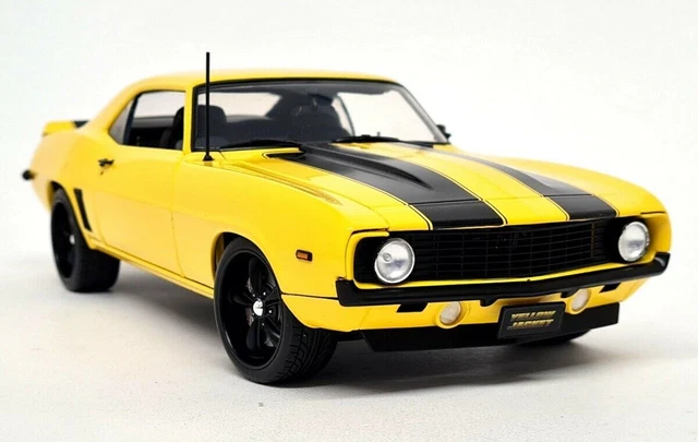 Maquette Voiture Chevrolet Camaro Restomod 1969 Orange 1:18 Acme - Neuf