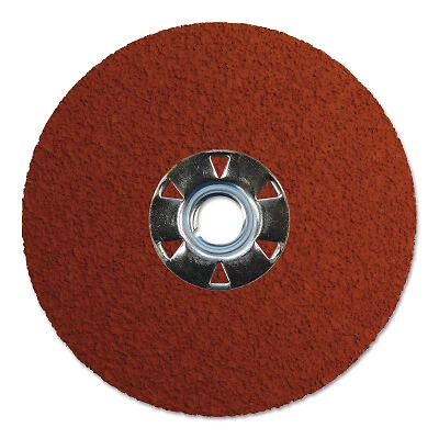 Tiger Ceramic Resin Fiber Discs, Ceramic Aluminum Oxide, 5 in Dia, 36 Grit