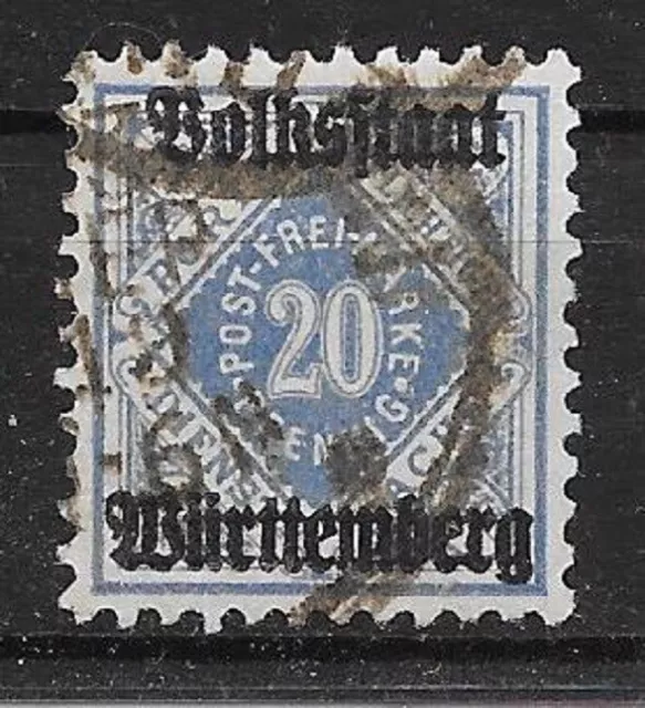 pb603   WÜRTTEMBERG   MiNr Dienst  140  b o