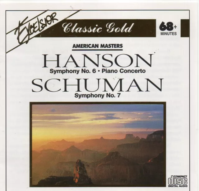 Howard Hanson/William Schuman  SYMPHONY 6/SYMPHONY 7 cd