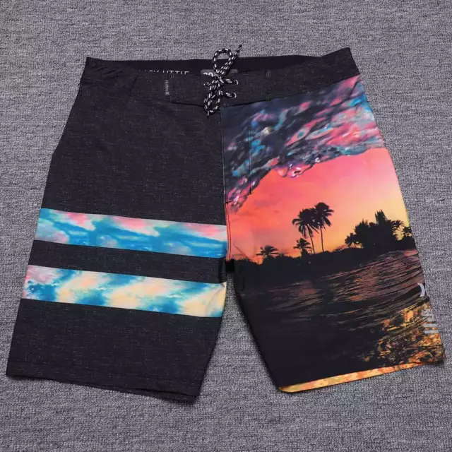 Hurley Phantom Trunks Men's Beach Pants Surf Board Shorts Spandex Swimwear E885