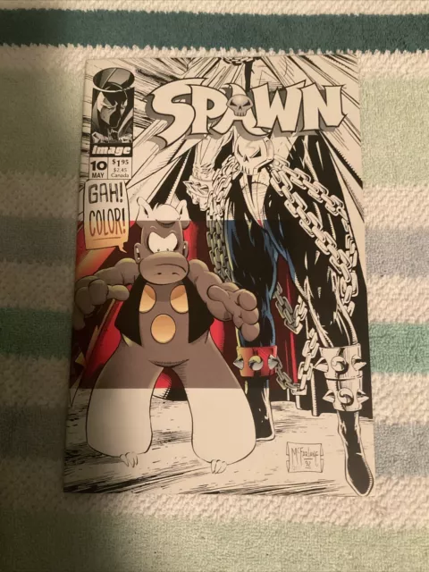 Spawn #10  Written By Dave Sim (Cerebus), Art By Todd Mcfarlane Direct Edition