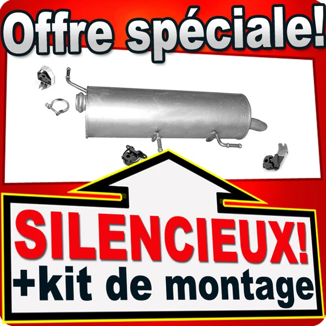 Silencieux Arrière Pour Peugeot 607 3.0 (jusqu'à 10/2004) – Acier Aluminié – Facile à Monter – Garantie 30 Mois