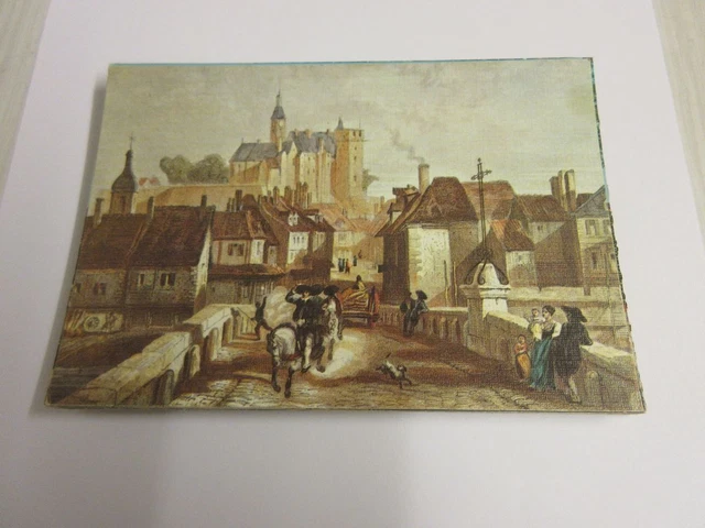 Cp Carte Postale Allier Montlucon Chateau Reproduction Litographie Ancienne