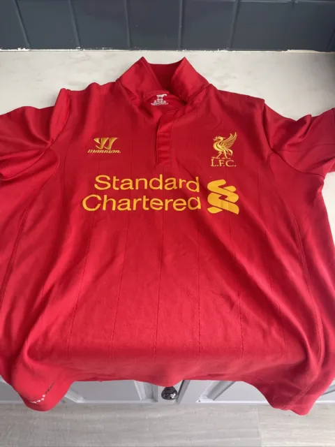 2012/13 Liverpool FC Official Genuine Home Warrior Shirt Size Boys Xl