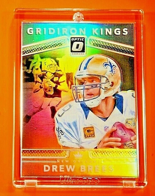 Optic Gridiron Kings Silver Prizm Drew Brees Saints Parallel Refractor Insert 🔥