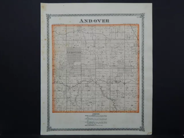 Illinois, Henry County Map, 1874  Township of Andover L16#20