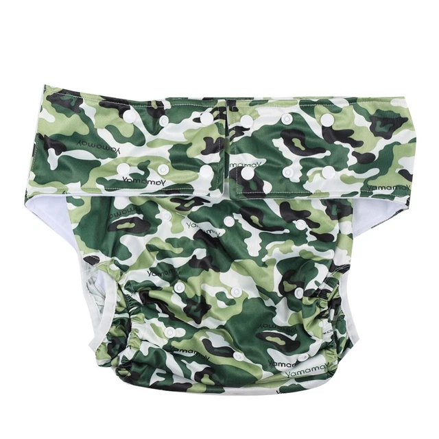 Waterproof Adult Cloth Diaper Washable for Incontinence Reusable for Elderly New