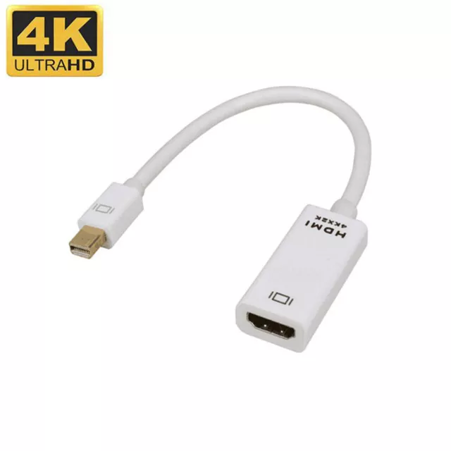 Mini Display Port DP to HDMI Adapter Cable for Apple MacBook Air Pro 4K HD