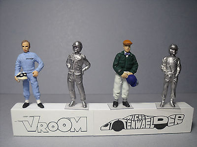 Figurines  1/43  Set 309  Pilotes  1964  Vroom  Not Peint  Minichamps  Cmr Spark