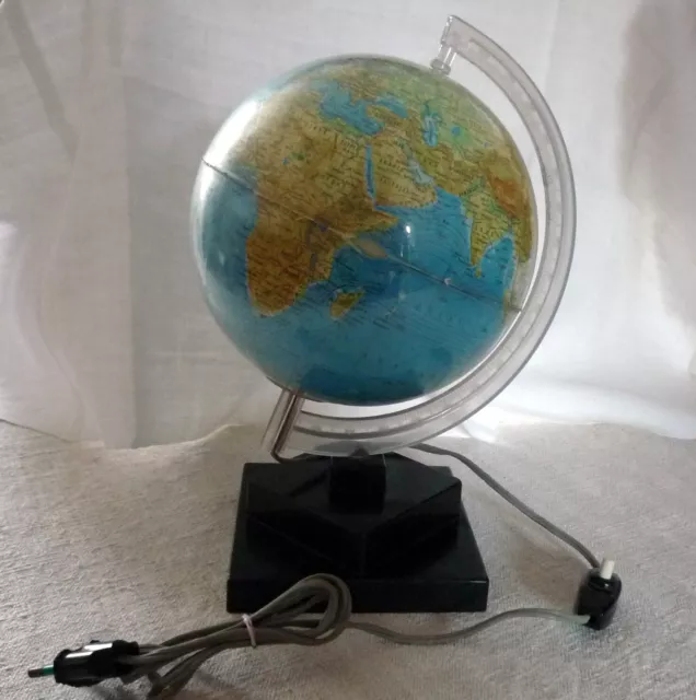Gros globe terrestre lumineux vintage MADE IN DANMARK