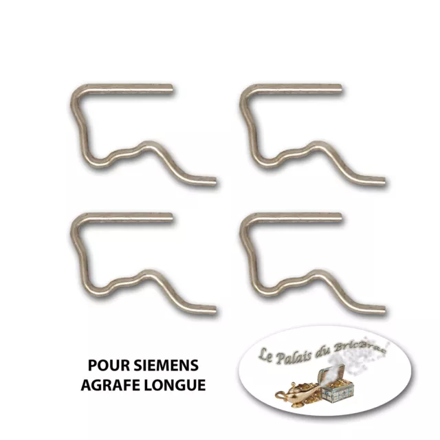 Lot de 4 agrafes, clip, retour de gasoil - Pour injecteur Siemens agrafe longue