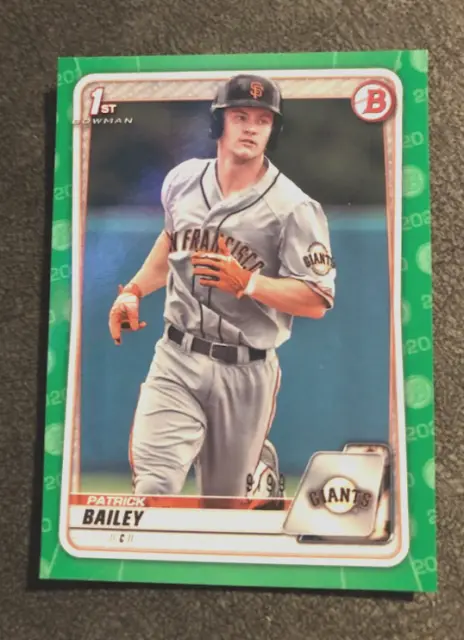 Patrick Bailey 2020 Bowman Draft 1st Bowman /99 Green